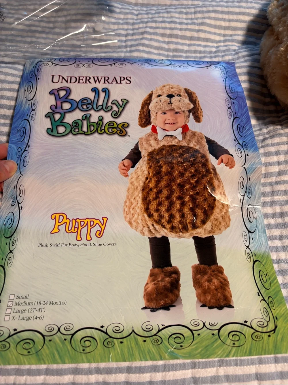 Belly Babies Puppy Kids Costume - Brown